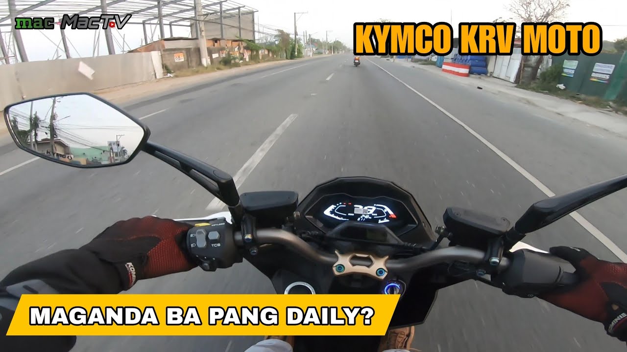Kymco KRV Moto 1st Long Ride.  Fuel Consumption | Top Speed