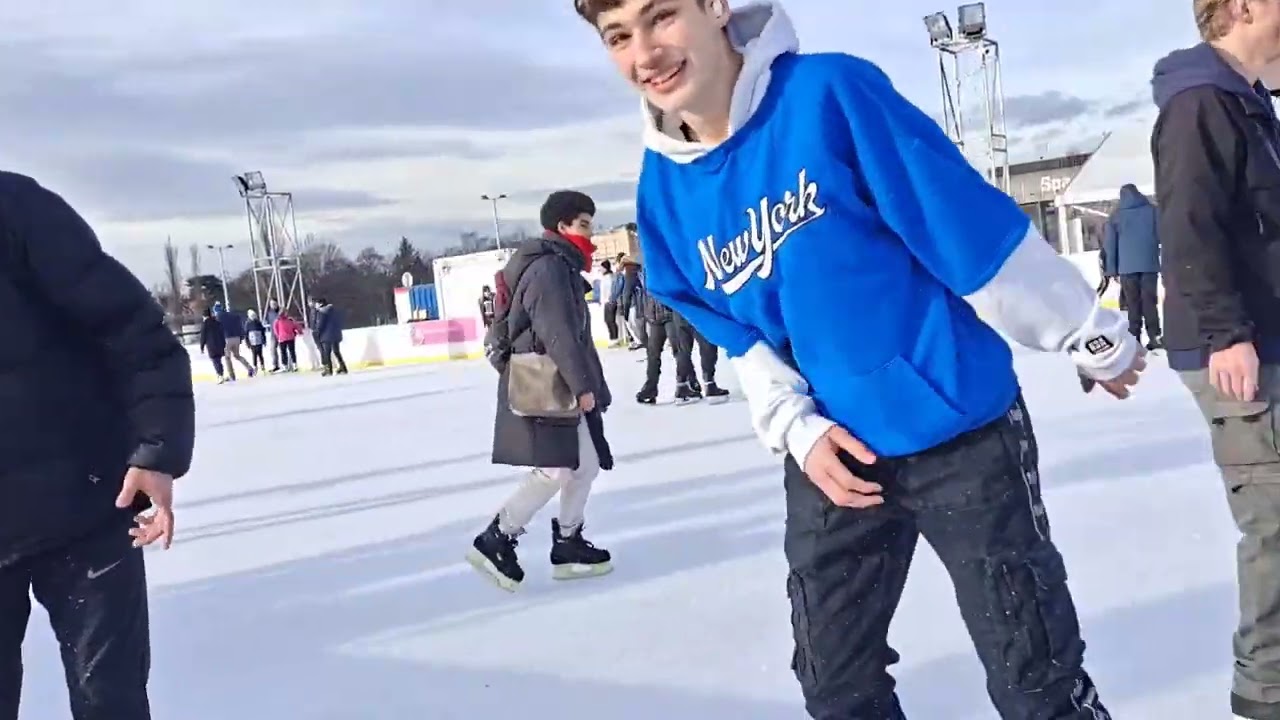 Ice Skating In Prague ,Czech Republic