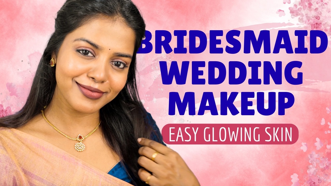Early Morning Wedding Makeup Look in Tamil | Brown Skin Soft Glam ✨ || HARINI SI