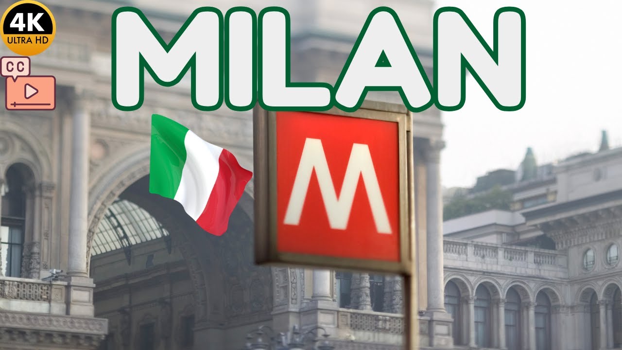 【8K】Milan Metro Travel - From Milano Centrale to the Duomo (Subtitles)