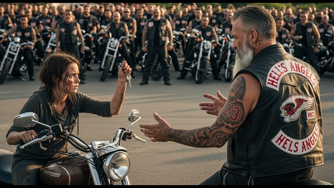 Runaway Girl Paid $20 for a Rusty Bike — Next Day, 100 Hells Angels Changed Her Life Forever