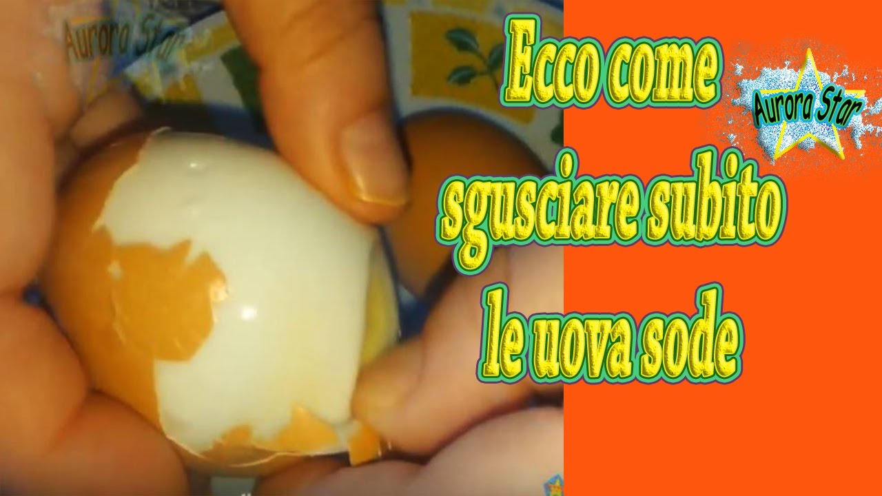 come sbucciare velocemente le uova sode