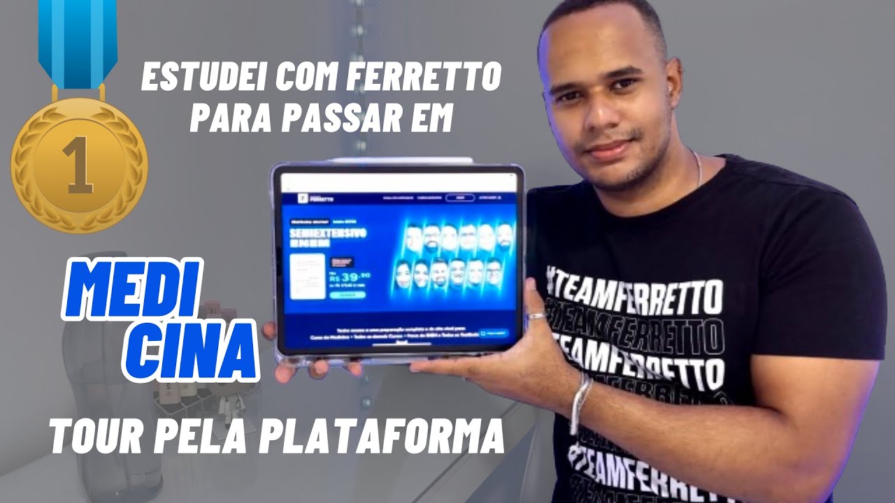 VALE A PENA ESTUDAR COM O CURSINHO DE FERRETTO? | Aprovado em 1º lugar (UNEB) + tour pela plataforma