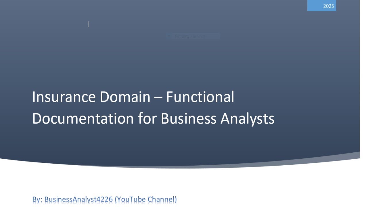 Insurance Domain Explained for Business Analysts | Functional Workflow, Systems, Use Cases