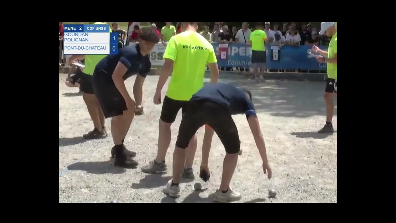 Championchip Petanque France UNSS 2024, Polignan vs Pont du Chateau