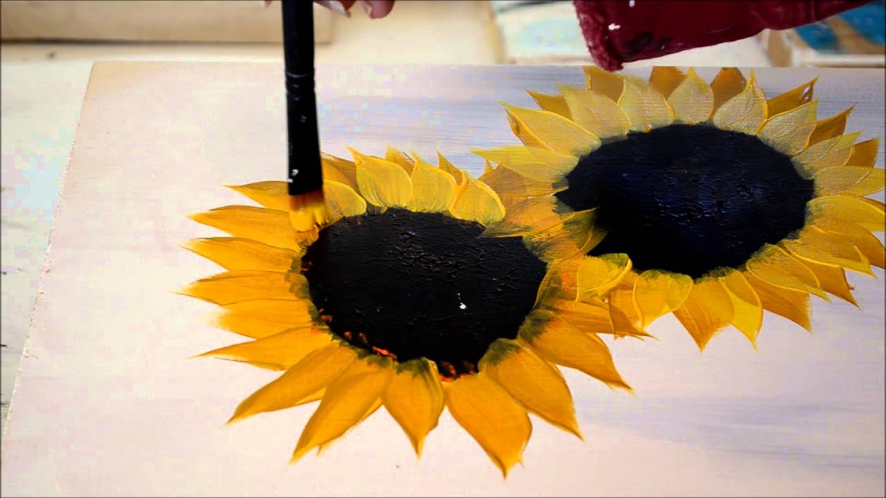 Painting Sunflowers Simple and Fun
