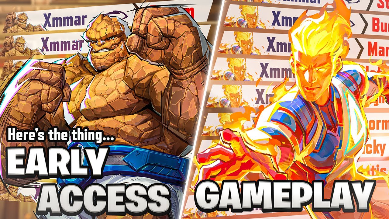 Here's the THING & Human Torch (Early Access Gameplay + Impressions) | Marvel Rivals #marvelrivals