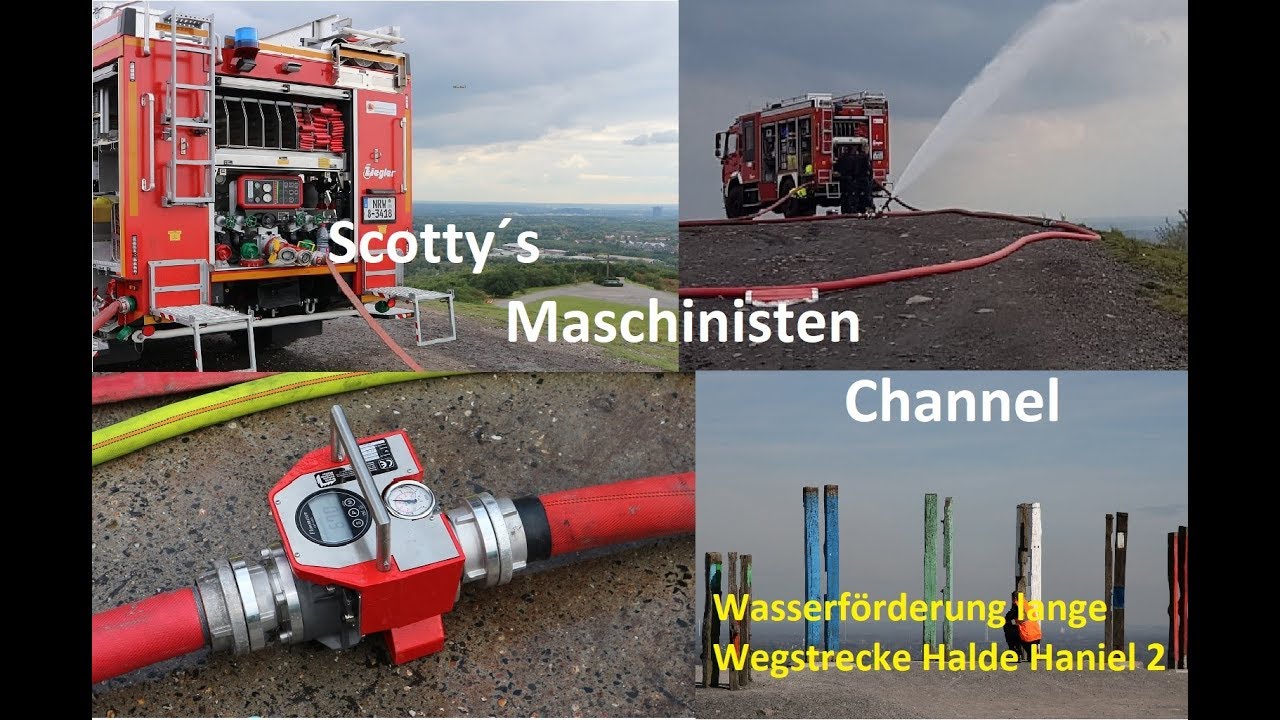 Wasserförderung lange Wegstrecke Halde Haniel Teil 2