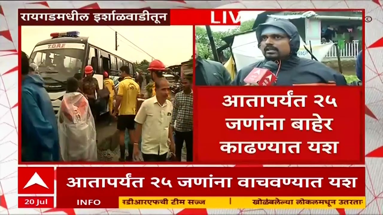 Raigad Irshalgad Landslide : ठाणे महापालिकेची TDRF टीम इर्शाळवाडीच्या पायथ्याशी दाखल