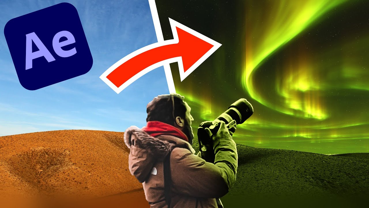 3D-полярное сияние / северное сияние в After Effects?!