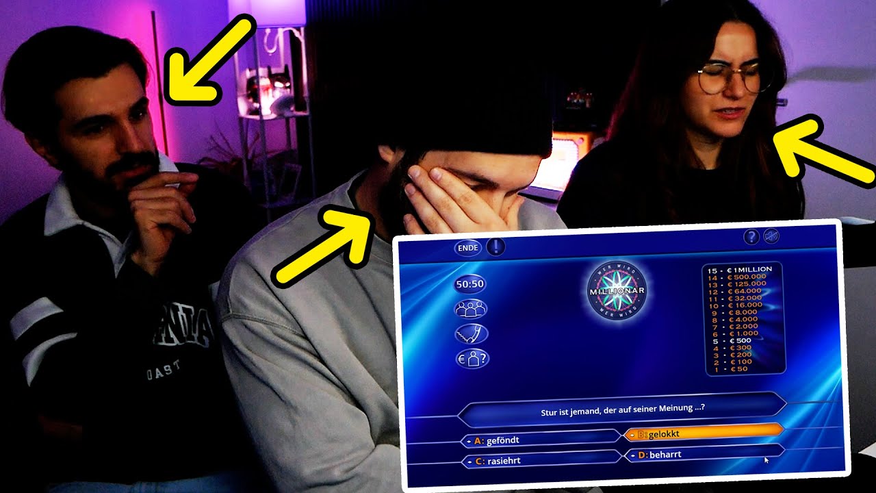 3 YOUTUBER spielen WER WIRD MILLIONÄR? (Kaan, Dania & Claudio)