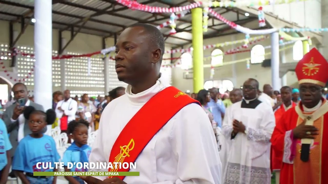 MESSE D'ordination des pères BORJALVIN & CRISVEL à la paroisse Saint-Esprit de MPAKA.