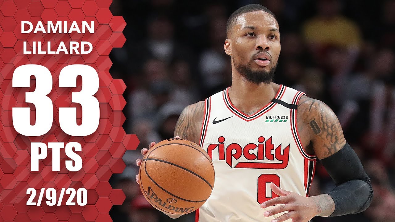 Damian Lillard's 33 points fuels Trail Blazers in Portland | 2019-2020 NBA Highlights