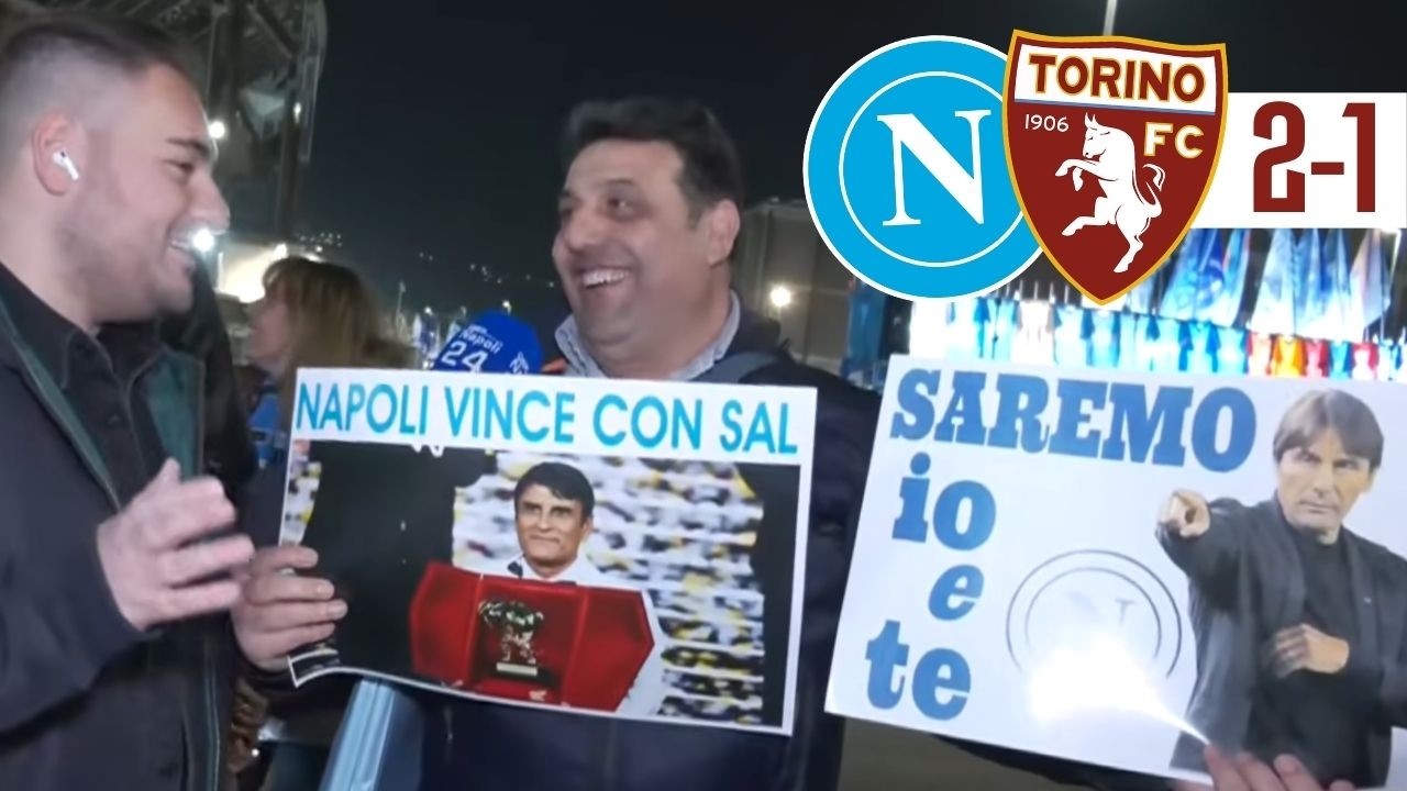 Napoli Torino 2-1 ⚽✅ Guardate la REAZIONE dei NAPOLETANI allo Stadio!