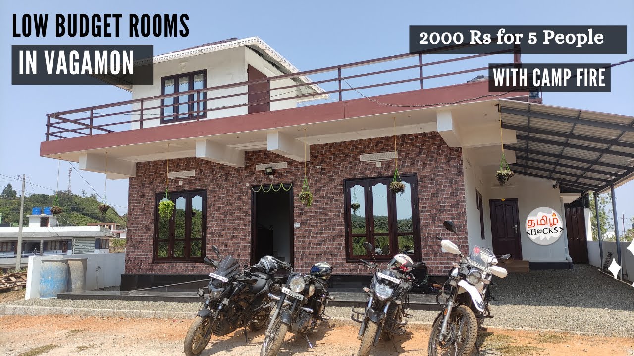 Low Budget Family Rooms in Vagamon with Hill & Lake View & Fire Camp | 2000Rs for 5 people | ThVlogs