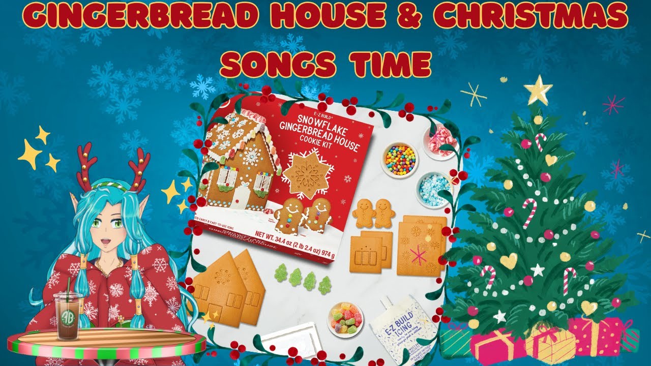 Decorating a Gingerbread House & Singing Christmas Songs 🎄🍪🎶  [Vtuber]