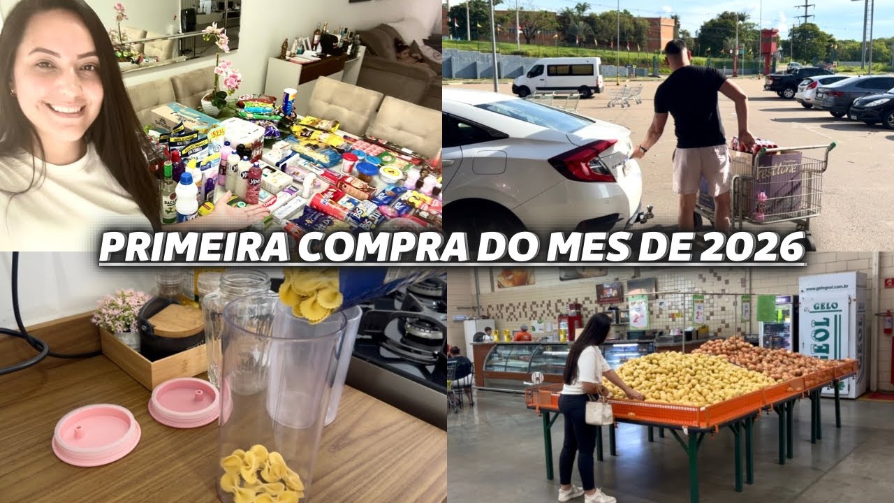 FIZEMOS A PRIMEIRA COMPRA DO MES, DO ANOO. + ORGANIZANDO ARMARIOS...