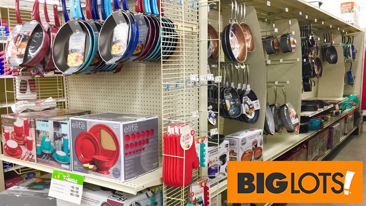 BIG LOTS KITCHEN DINNERWARE FLATWARE COOKWARE KITCHENWARE SHOP WITH ME SHOPPING STORE WALK THROUGH