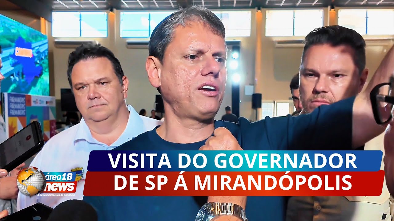  REPORTAGEM COMPLETA &mdash; VISITA DO GOVERNADOR @CapitaTarcisioFreitas  A MIRAND&Oacute;POLIS-SP