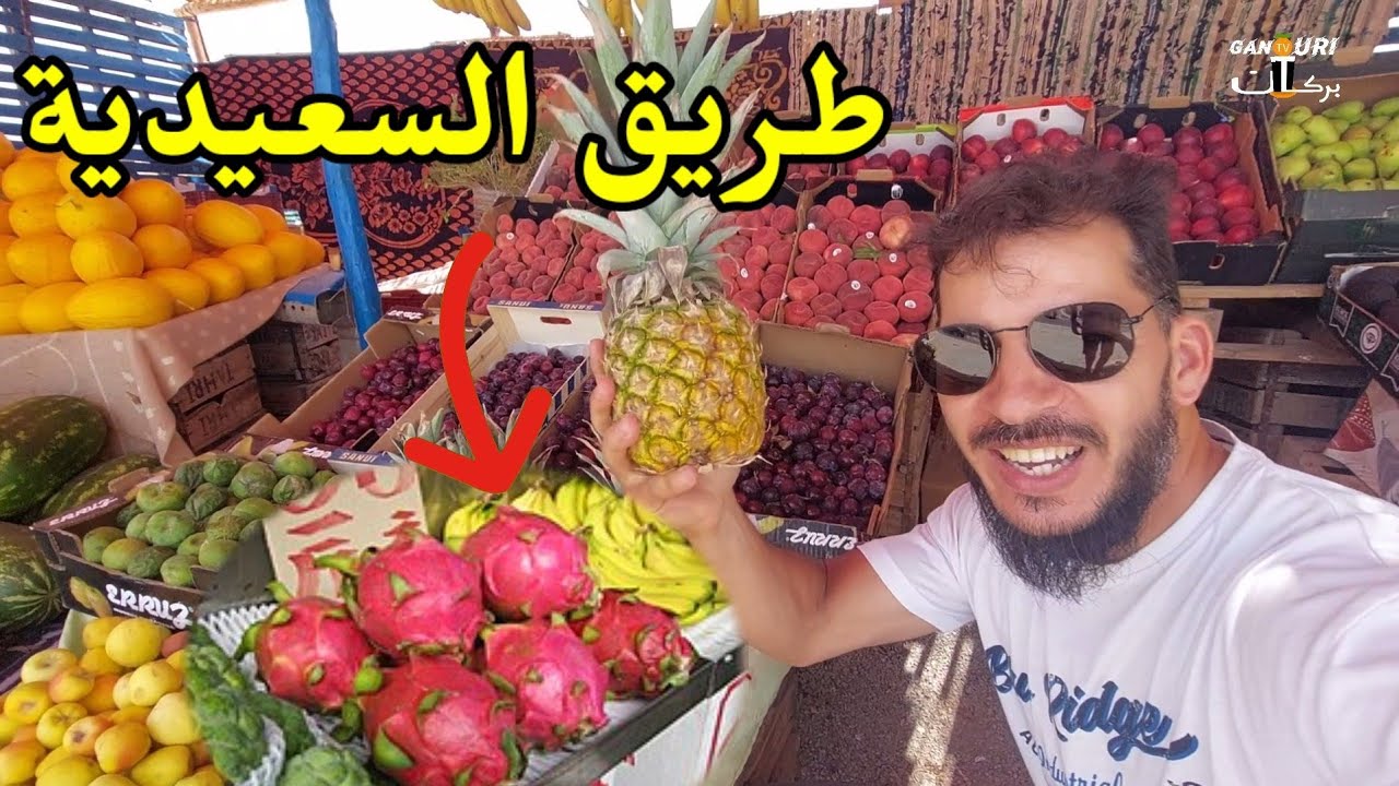 على طريق السعيدية خيرات البلاد فاكهة دراغون  dragon fruit maroc