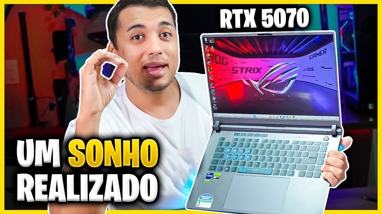 O MELHOR NOTEBOOK GAMER 2025 É O ASUS ROG STRIX G16 COM RTX5070!