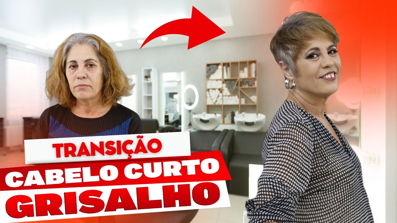 TRANSIÇÃO GRISALHOS✂️ MUDANÇA TOTAL COM ESSE CORTE CURTO FEMININO ✨