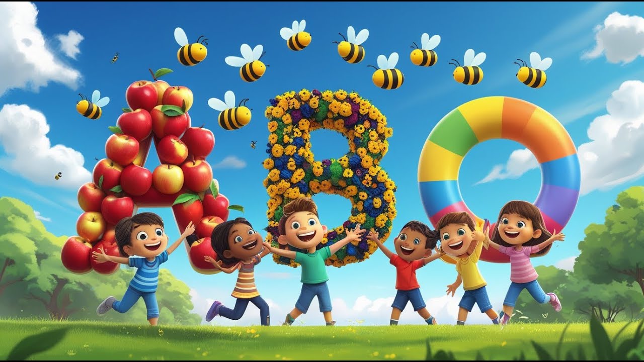 🔤🎶 ABC Fun Rhyme for Kids | Learn Alphabet with Music & Animation ✨