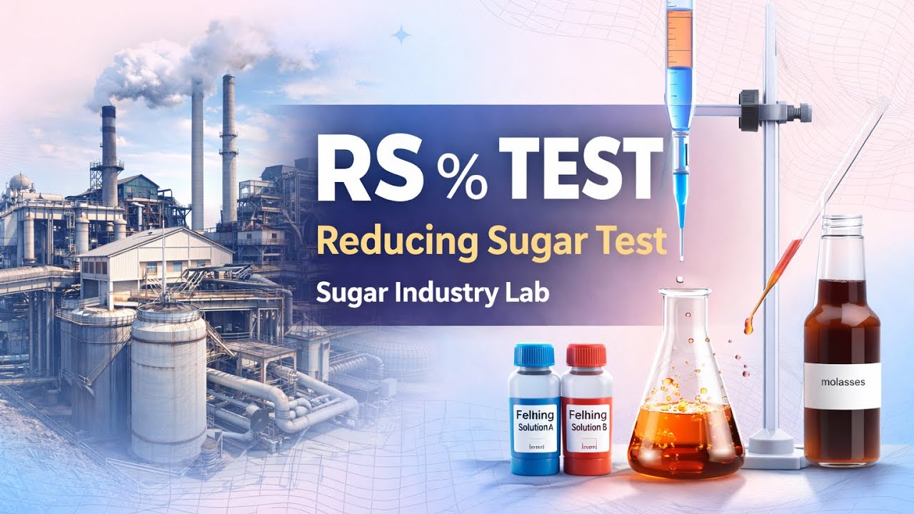RS % Test in Sugar Industry | Reducing Sugar Test Step-by-Step | Sugar Mill Lab Practical 2026