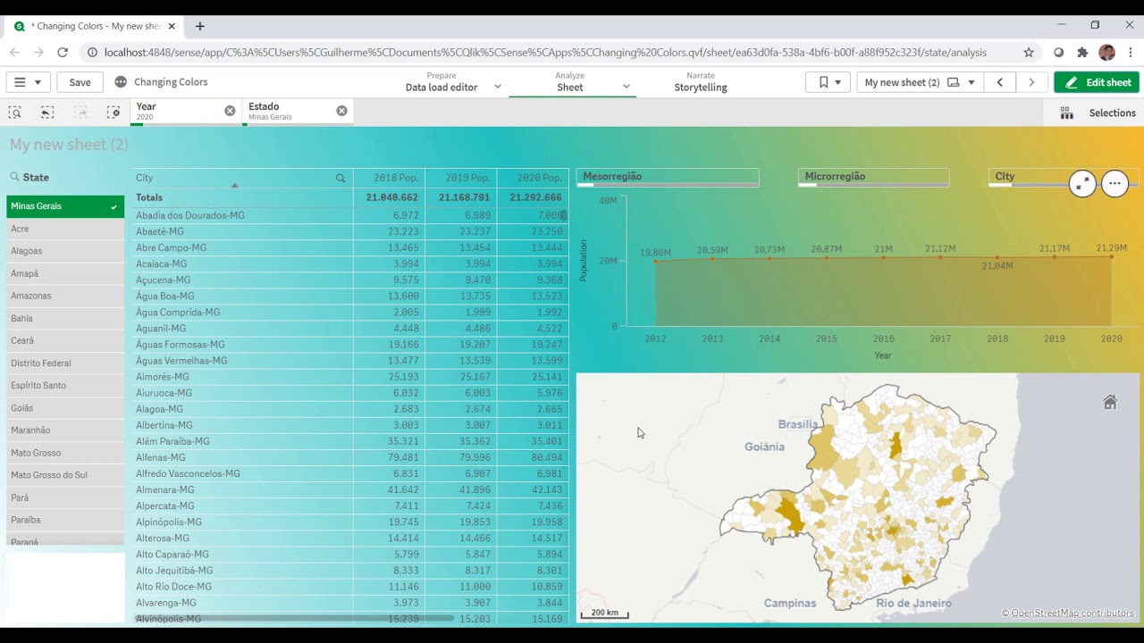 Change background and other elements in Qlik Sense using CSS