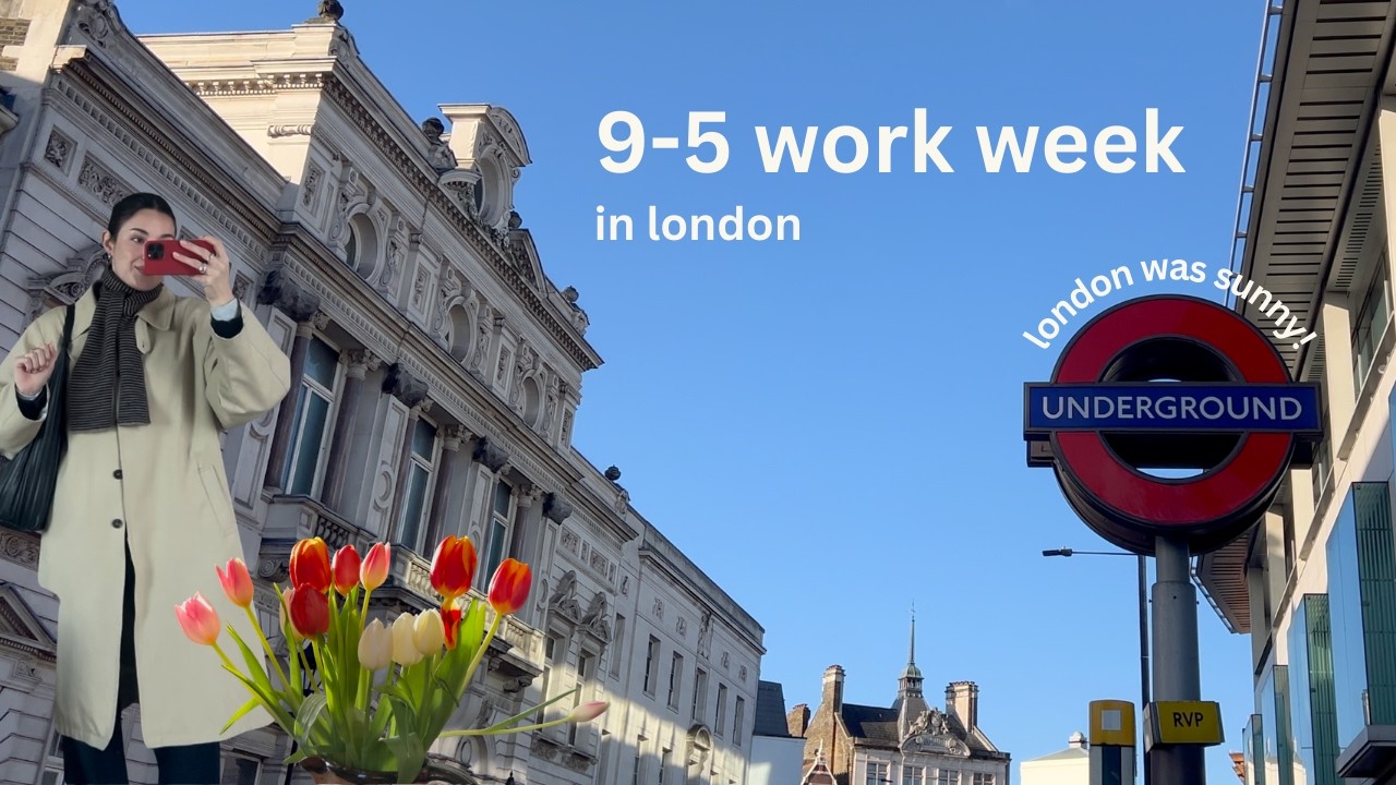 a realistic work week in london | corporate 9-5, baking & reset evenings