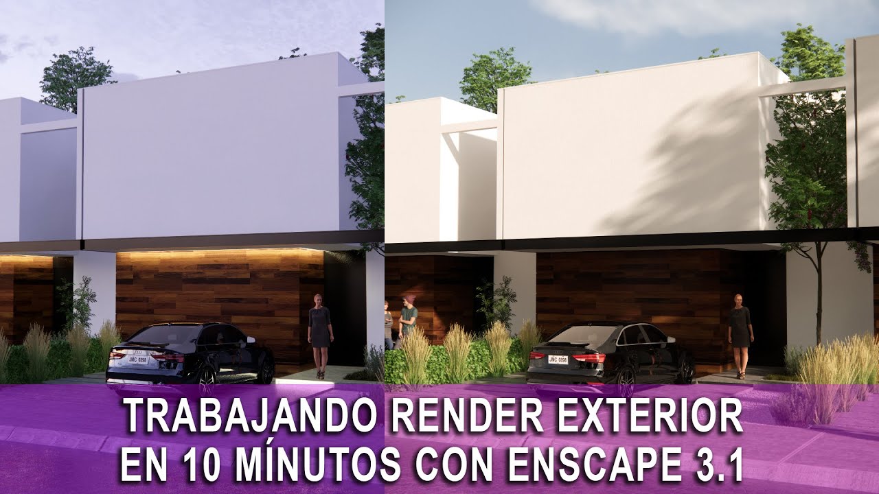 ENSCAPE 3.1 RENDER EXTERIOR EN 10 MINUTOS