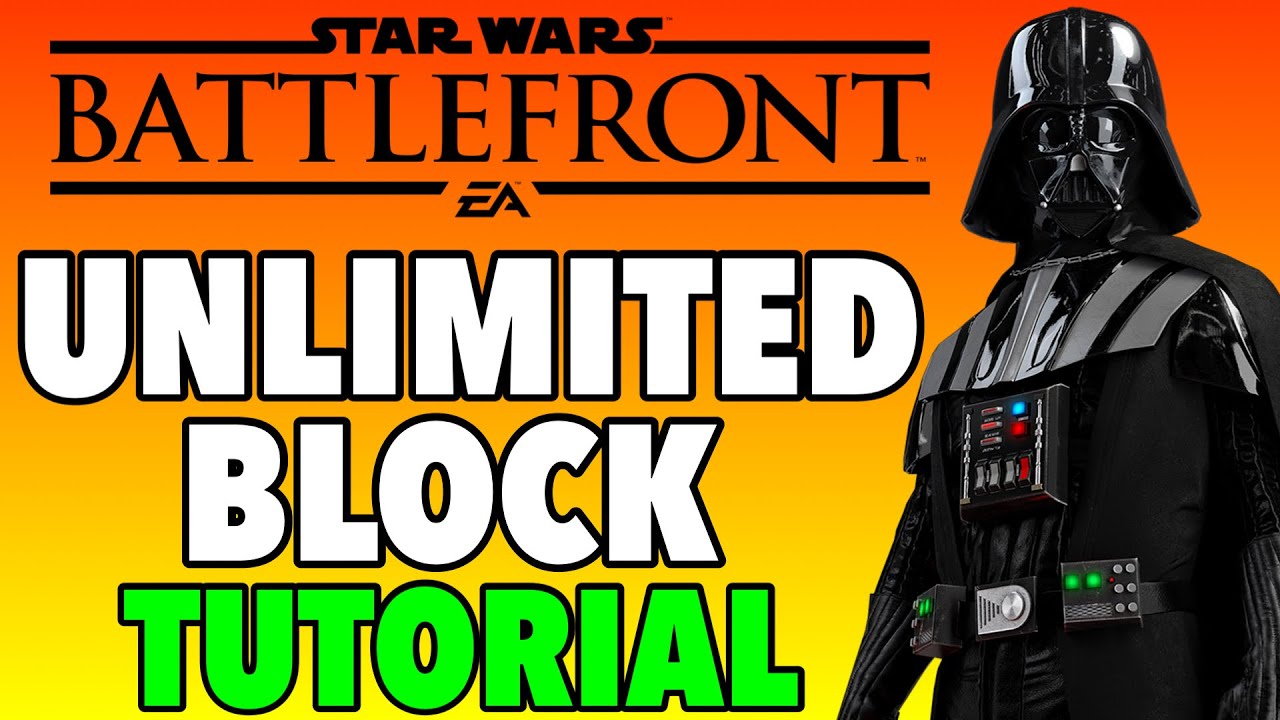 BATTLEFRONT 2 DARTH VADER UNLIMITED BLOCK GLITCH