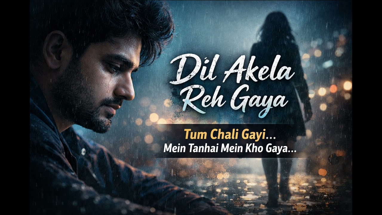 Dil akela reh gaya #slowedandreverb sad song 😭❤️‍🩹#arijit singh #1million 