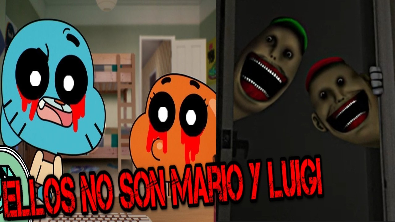 ¡TEN CUIDADO! ⚠ Con 2 PERSONAS DISFRAZADAS De MARIO y LUIGI! | NO les ABRAS | CREEPYPASTA GUMBALL