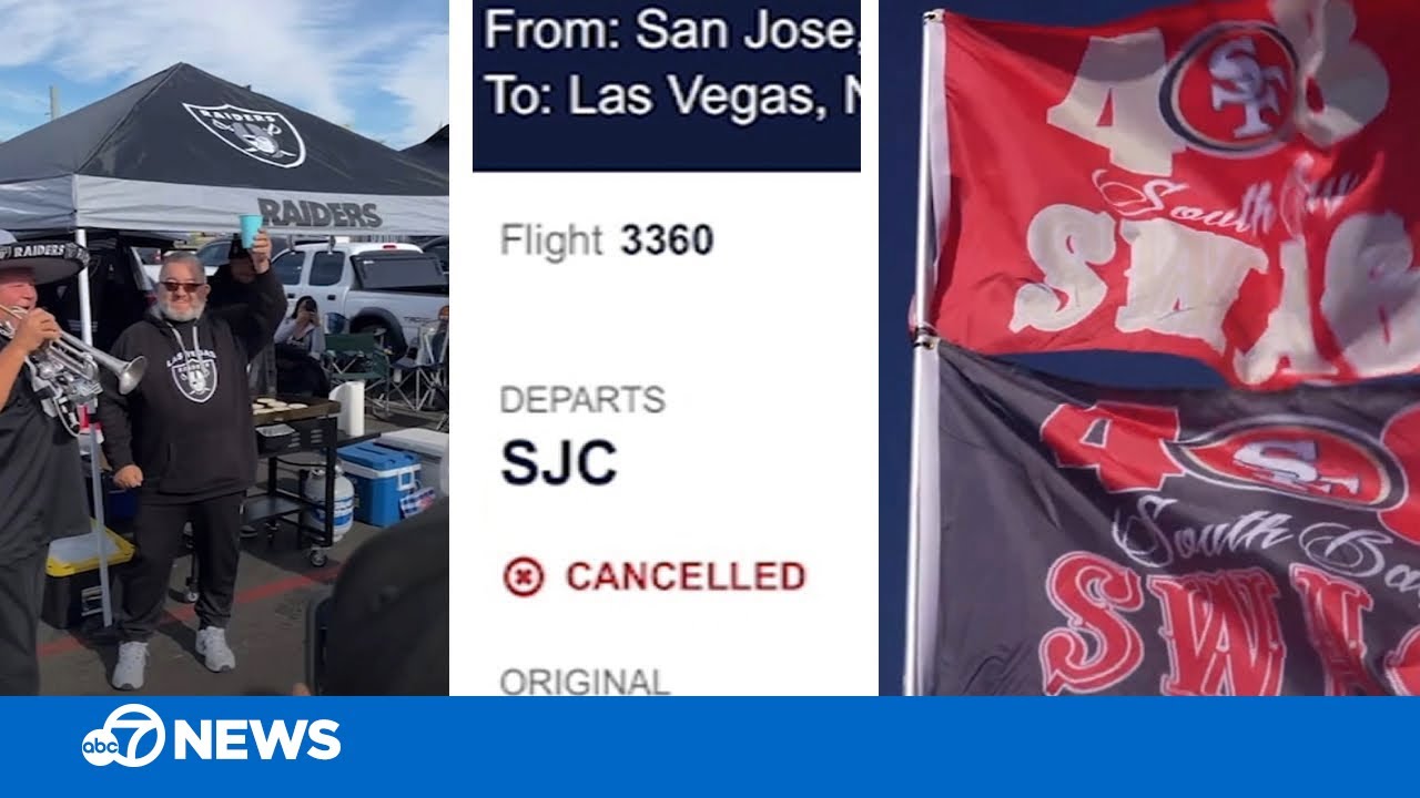 Southwest travel chaos impacting New Year's Eve plans for 49ers-Raiders fans heading to Las Vegas