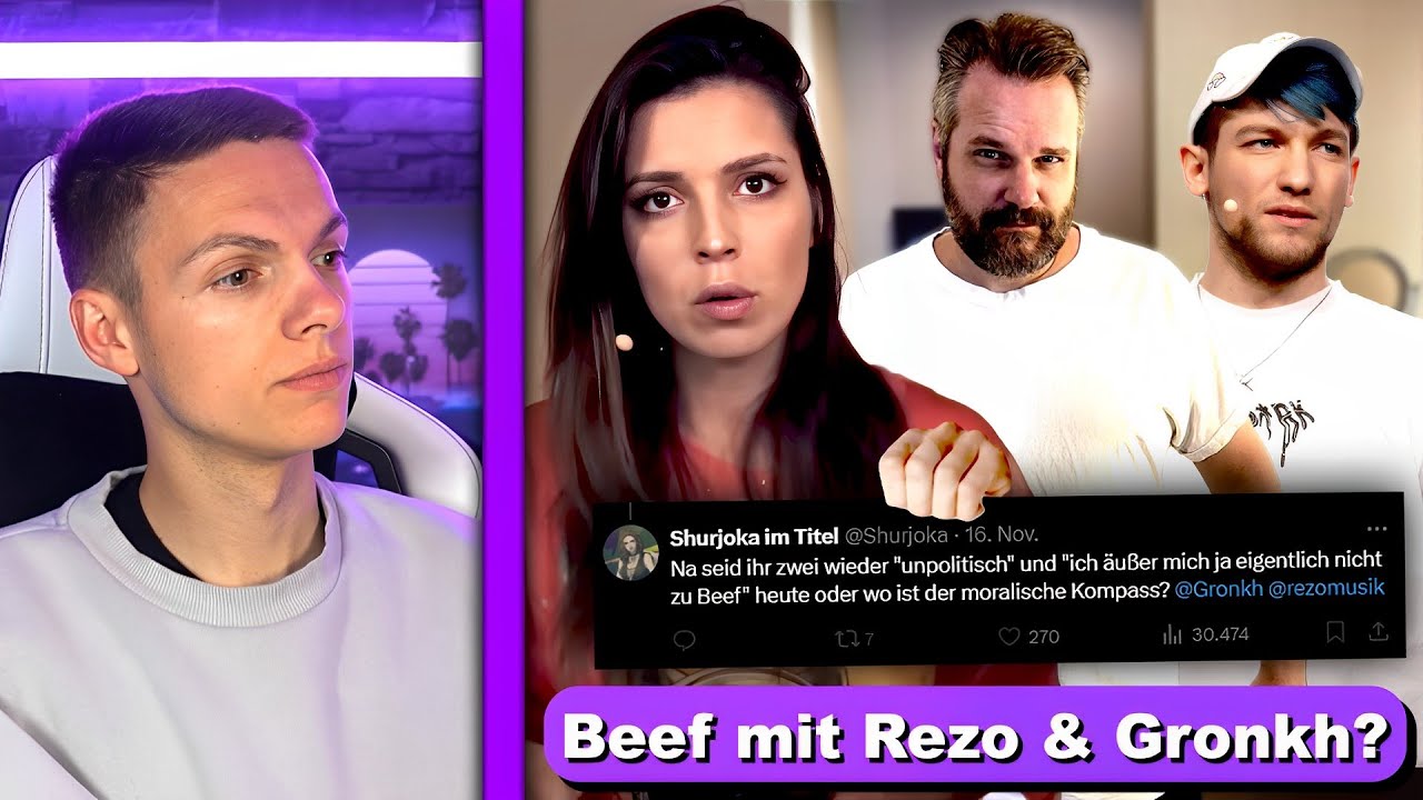 Shurjoka will anscheinend Beef mit Rezo & Gronkh