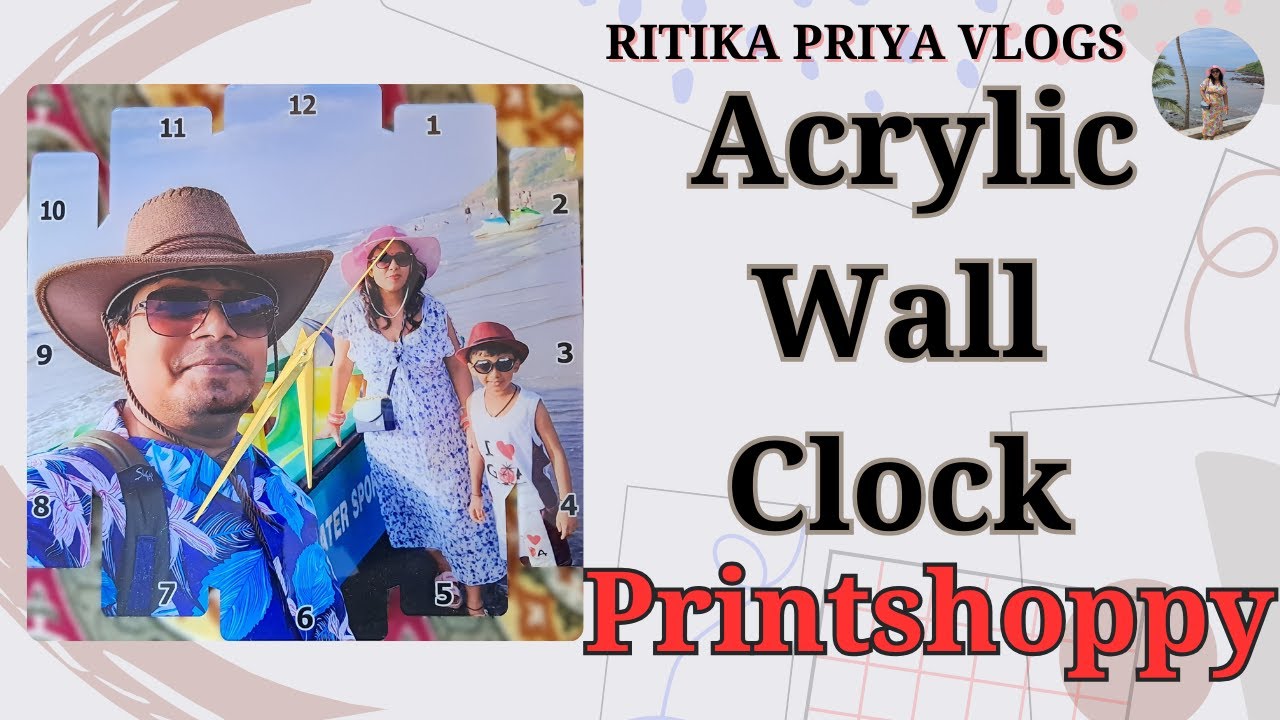 Acrylic Wall Clock | Printshoppy | Acrylic Fridge Magnet | Review 