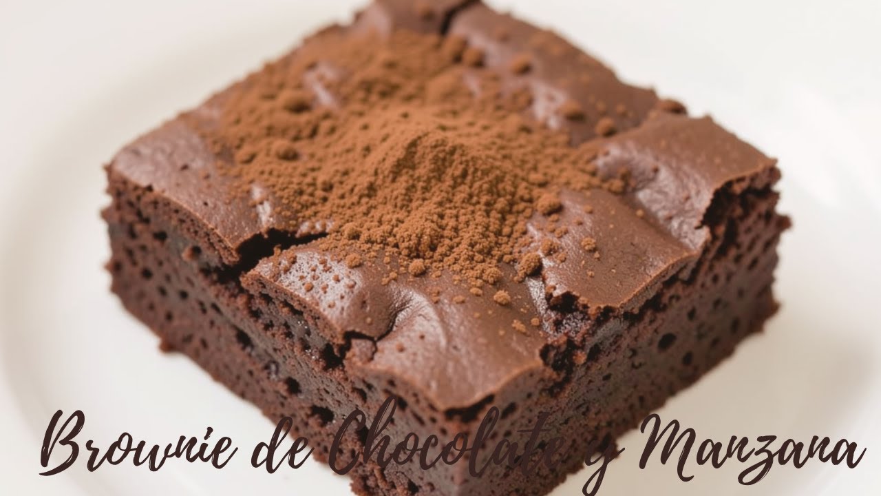 Brownie de Manzana y Chocolate SIN HORNO | Firme y Fácil en Sartén
