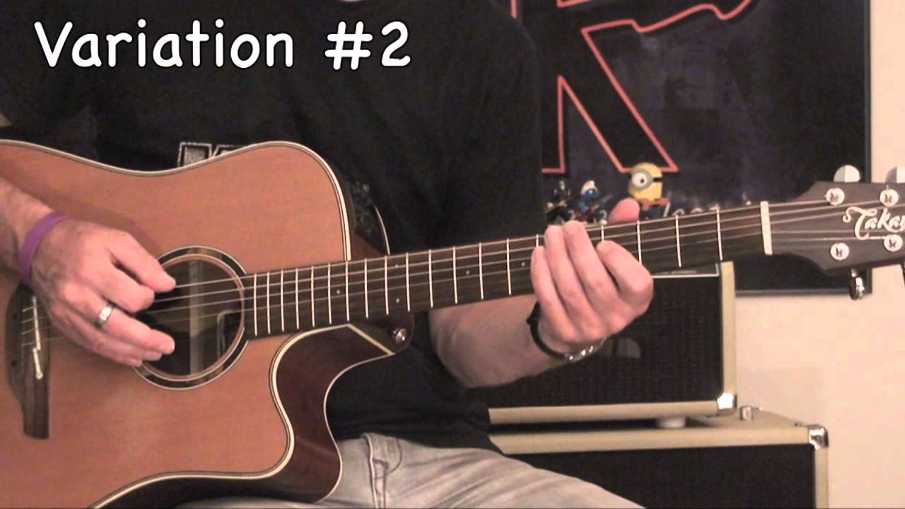 Rock 'n' roll acoustique en A en 3 variations