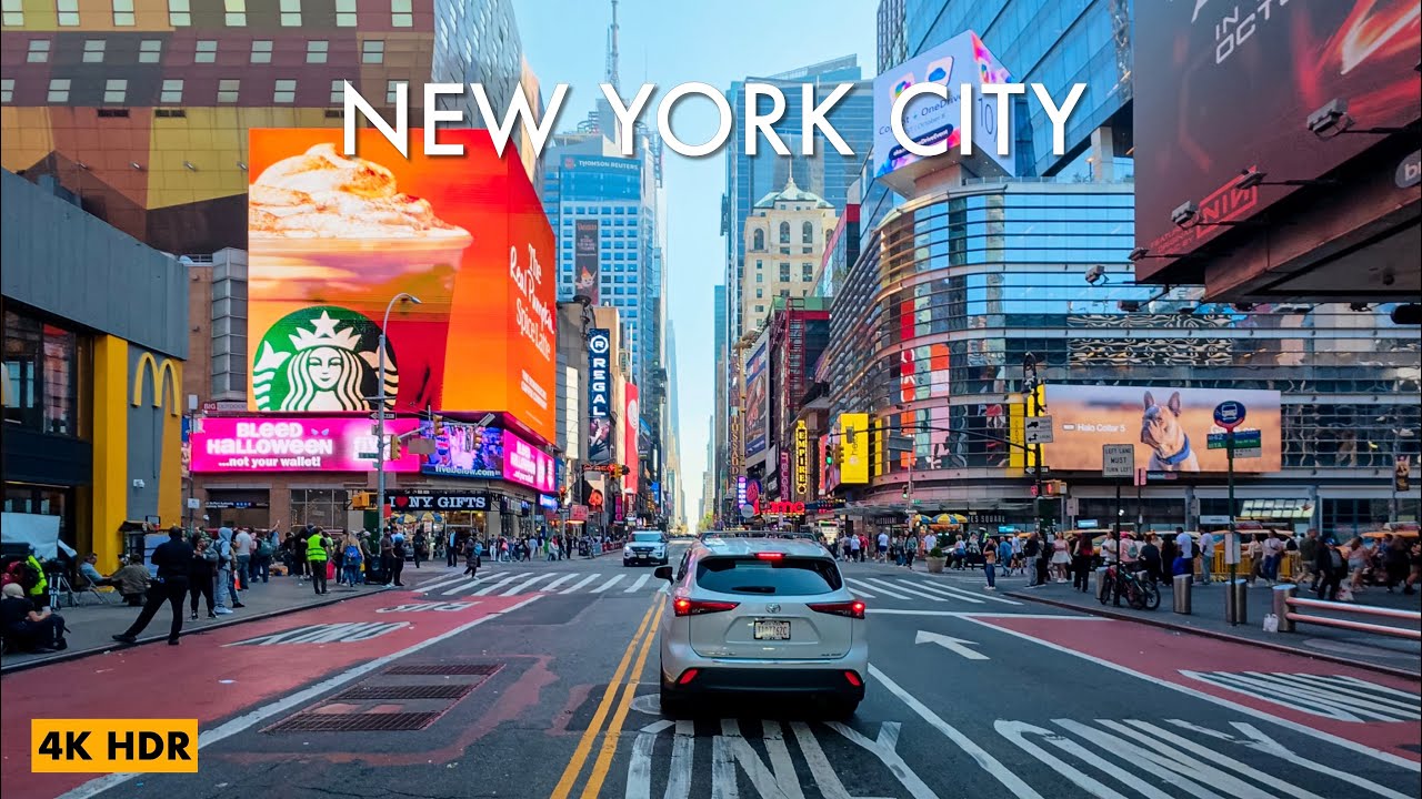 New York City 4K Drive | Jersey City → Manhattan via Holland Tunnel
