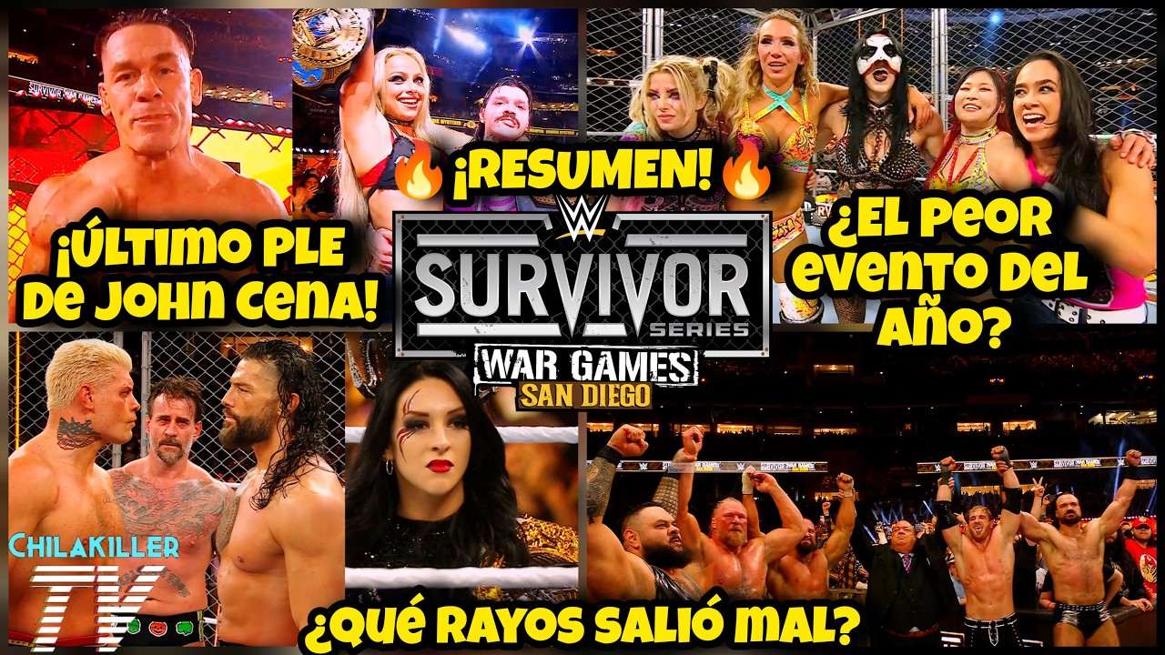 &iexcl;EL ULTIMO PLE DE JOHN CENA! | WWE Survivor Series: Wargames 2025 | RESUMEN Y RESULTADOS
