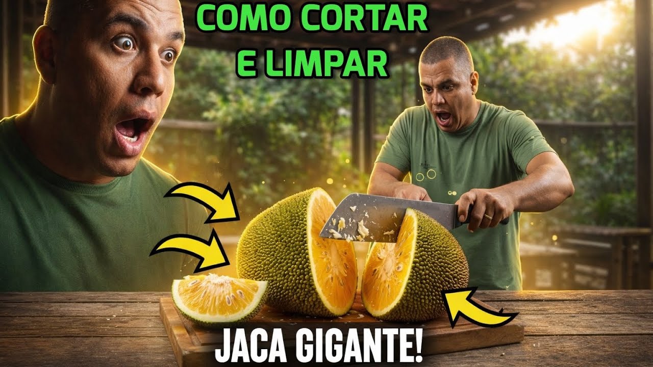 ABRI A JACA GIGANTE E ESTAVA CHEIA DE FRUTOS DENTRO!😍