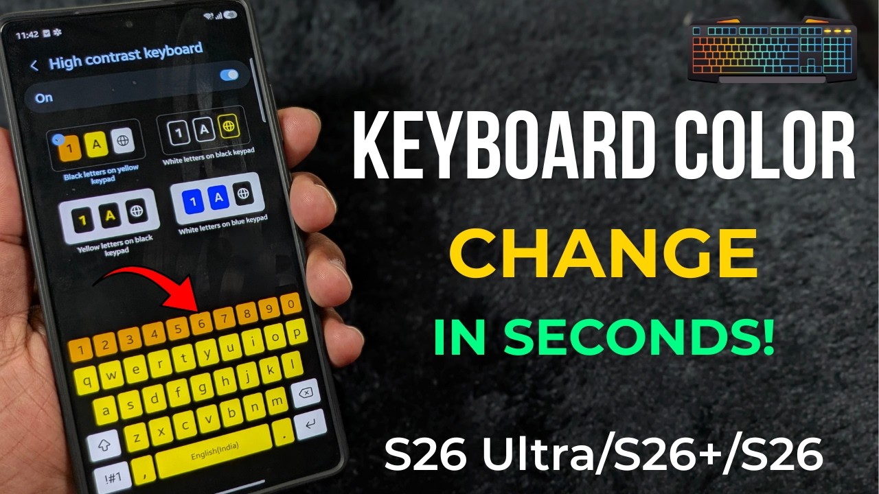 How to Change Keyboard Color in Samsung Galaxy S26 Ultra, S26 Plus, S26