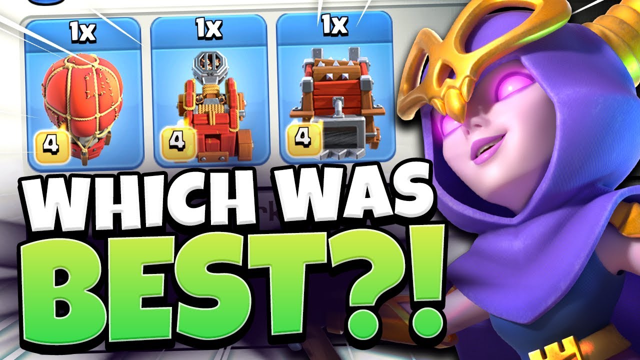 Best Siege Machine for TH12 Super Witch Smash? (Clash of Clans)