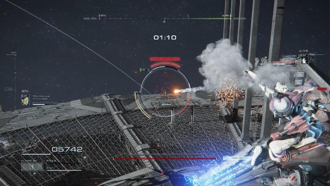 Armored Core 6 PvP - Mastodon Unit weapons /frame/internals finalized. Final combat test
