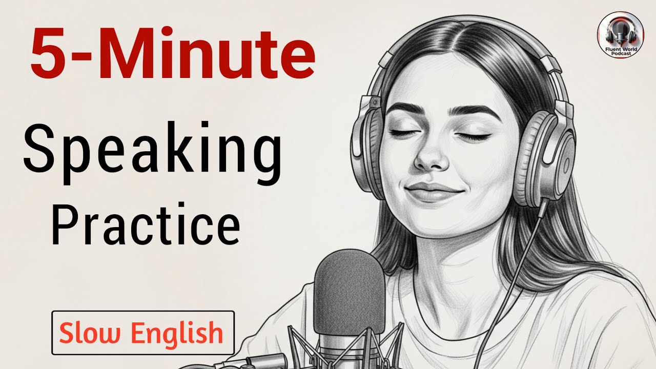 5 Minute Speaking Practice | Improve Your English Fluency Fast (Daily Conversation)