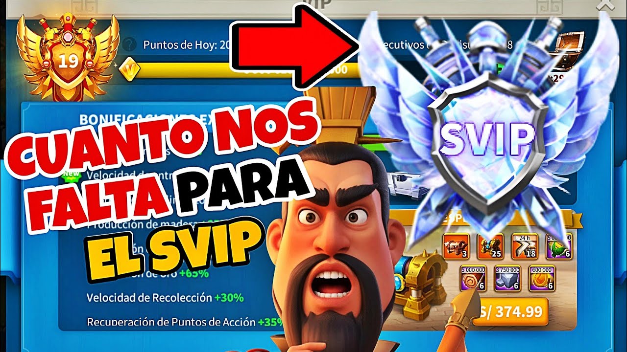 CUANTO NOS FALTA PARA EL SVIP Y PORQUÉ LO BUSCAMOS - RISE OF KINGDOMS 