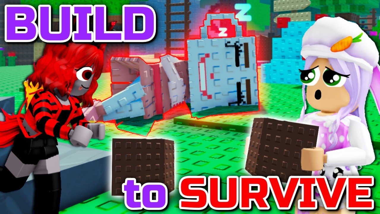 СОЗДАВАЙТЕ, ЧТОБЫ ВЫЖИТЬ В МИРЕ ДРЯНЕЙ С Moody! (Roblox)