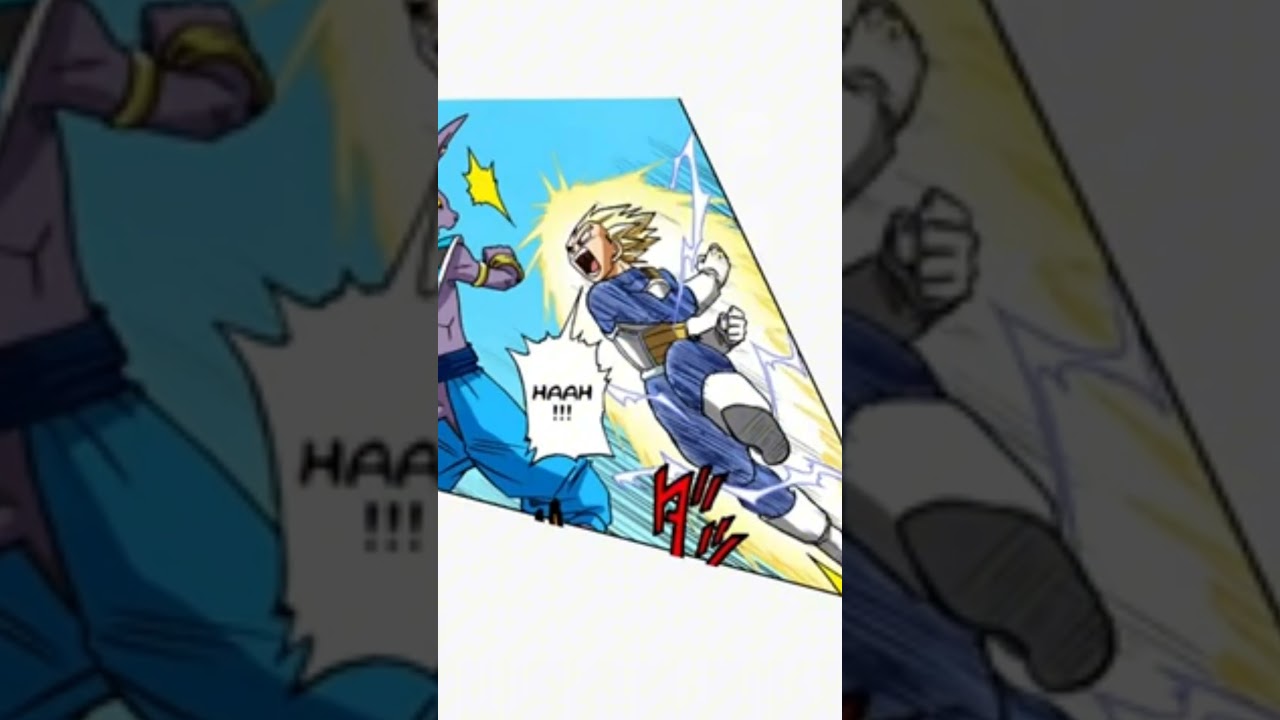 Vegeta vs Beerus: Intense Showdown in Manga Cap 3 #vegeta #manga #anime #goku #dbs #beerus
