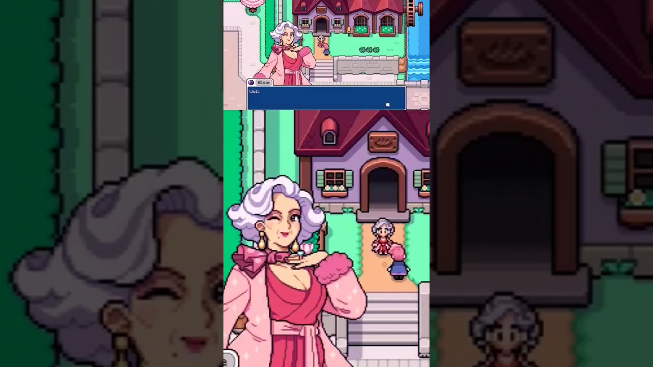 Elsie first impression... I love her!         #gaming #fieldsofmistria #elsiefom #farmingrpg #fom